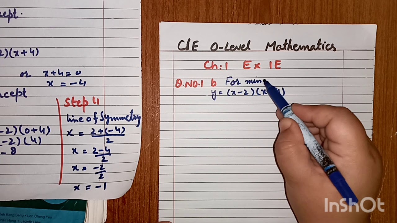 CIE O level Mathematics:Topic:Graph of Quadratic Equations(Lec#1 of Ch ...