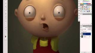 Stewie Griffin (digital painting by Max Kostenko)