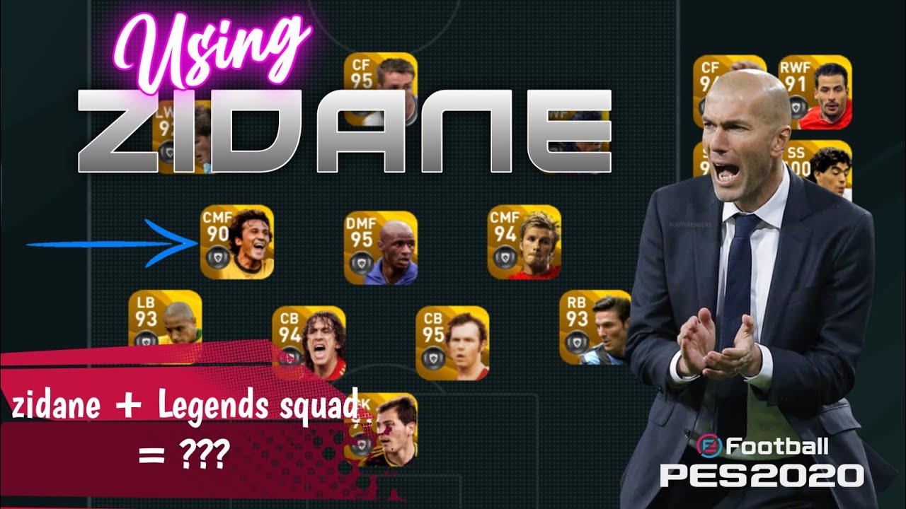 Using Zidane for my Only Legends Squad🔥| Becoming a PES Legend #4 pes2020 mobile