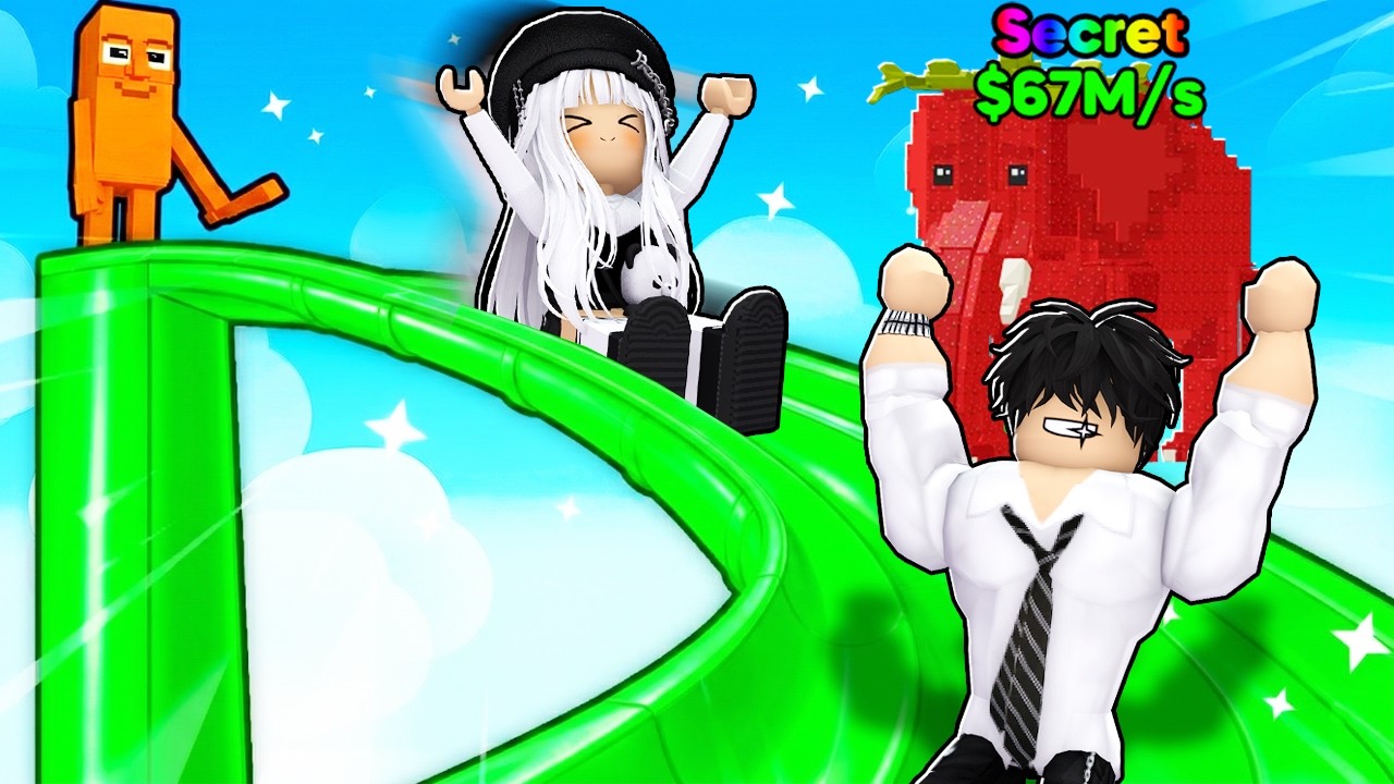 DR4GONS Trượt Xuống CẦU Để GIẢI CỨU BRAINROT HIẾM NHẤT Trong Slide For Brainrots