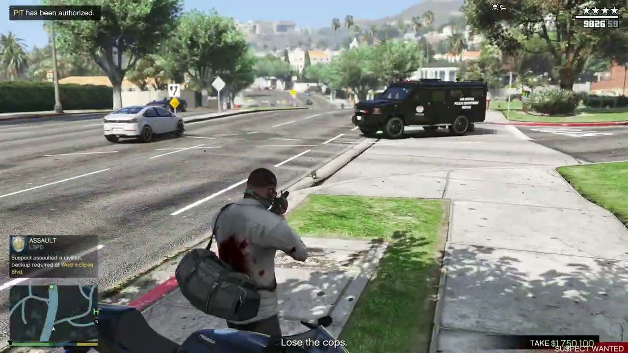 GTA 5 Realism: Bank Robbery → Police Chase → 5 Star Escape