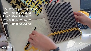 How to Weave 2/2 Twill on Cardboard Loom