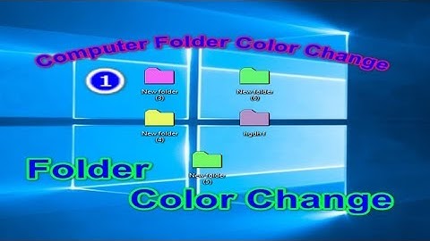 how to change a computer folder color bangla যে কোন ফোল্ডার এর কালার পরিবর্তন করুন