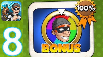 Robbery Bob - Chapter 8: Bonus All Secrets - Gameplay Walkthrough Part 8 (iOS, Android)