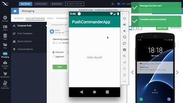 How to send a push notification using a push template