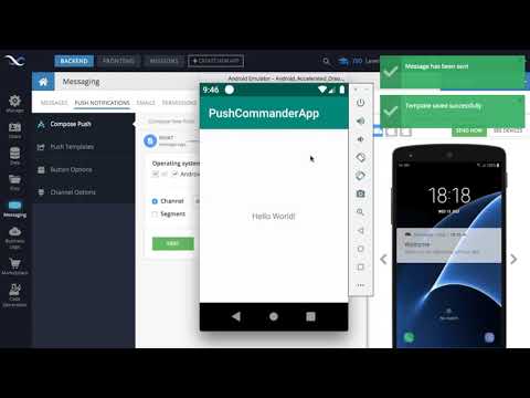 How to send a push notification using a push template