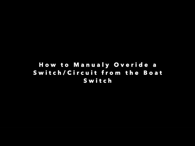 Garmin Marine Webinar: Boat Switch — Overriding a Switch