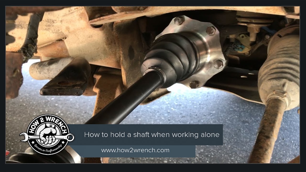 Chevy GMC Truck: CV Axle Replacement Tip how to prevent shaft from