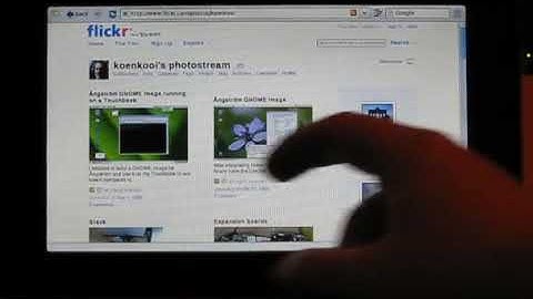 Kinetic scrolling with midori on an OMAP3 touchbook