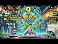 #9thbiologynewbook Chapter 1 the Science of Biology branches of Biology