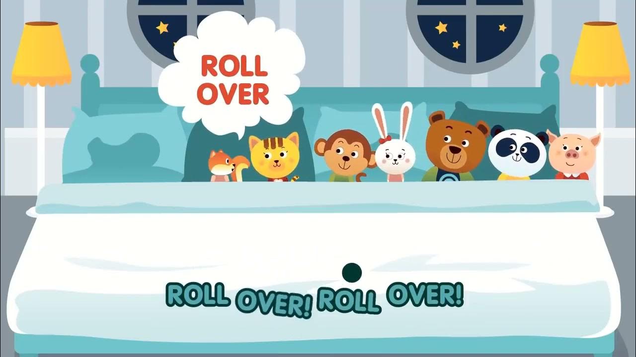 Happy Kids Songs Ten In The Bed Roll Over Nursery Rhyme YouTube