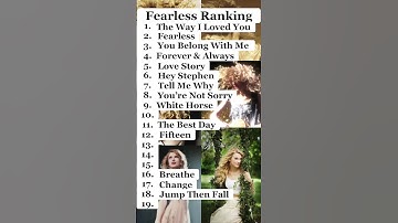 Fearless album ranking✨ #shorts #taylorswift #shortsfeed #fearless #shortsvideo #youtubeshorts