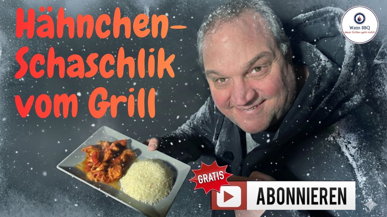 Hähnchen Schaschlik vom Gasgrill