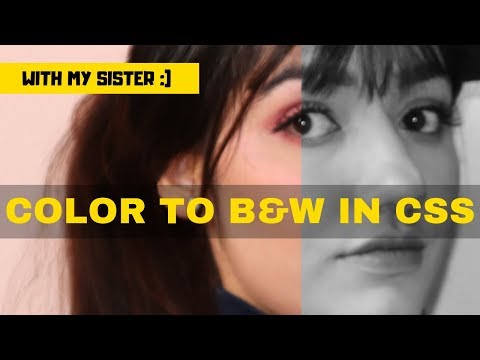 How To Change COLOR Image To BLACK & WHITE Using CSS Only | No Photoshop