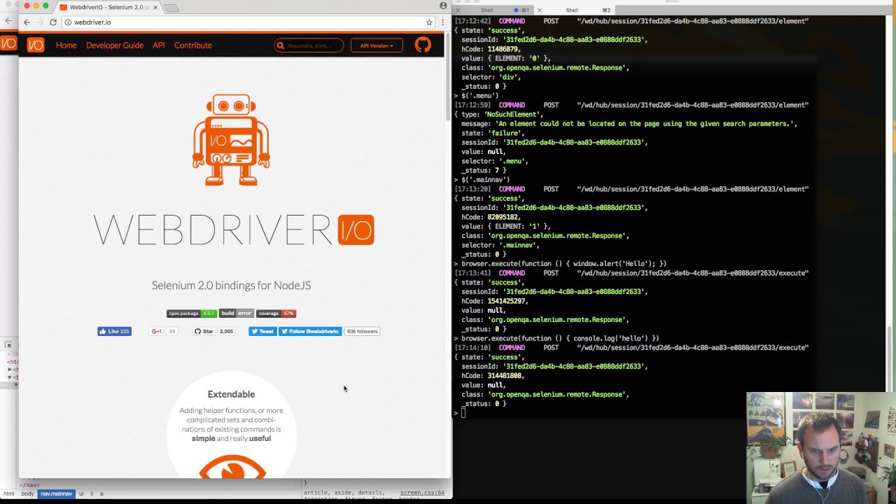 A look at the browser.execute command - WebdriverIO Wednesdays - YouTube