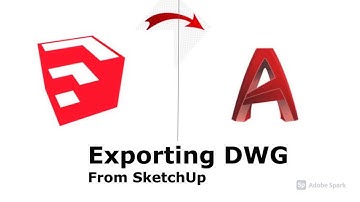 SketchUp Tutorial on Exporting DWG