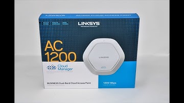 Linksys Access Point Dual-Band Business AC1200  LAPAC1200C  Unboxing and Setup