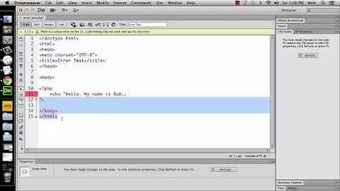 PHP Error Reporting Part 2