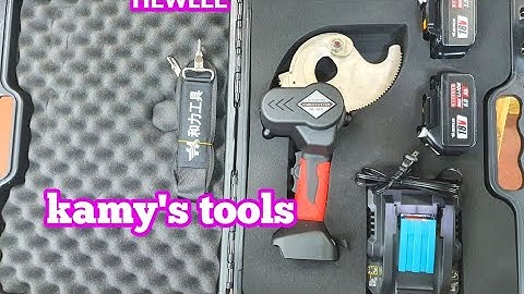 Kìm cắt cáp thủy lực dùng pin HL-50M Hewlee, cắt nhôm lõi thép 800mm2