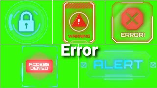 Error green screen effect || free to use in chroma key