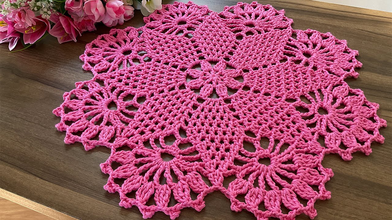 CROCHÊ FÁCIL E LINDO (SOUSPLAT OU TOALHINHA DE MÓVEL) @LuizadeLugh