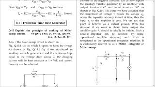 Transistor Miller Time Base Generator 2021 07 15