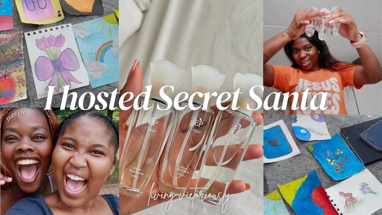 Eden perfume unboxing + hosting secret santa + painting postcards |Living Victoriously