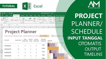 Membuat Project Planner / Schedule dengan Excel  | Input tanggal otomatis outputnya timeline!