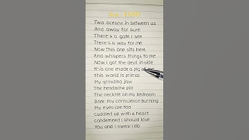 Thumbnail of Ava🌻 - Famy  Lyrics #ava #famy #shorts