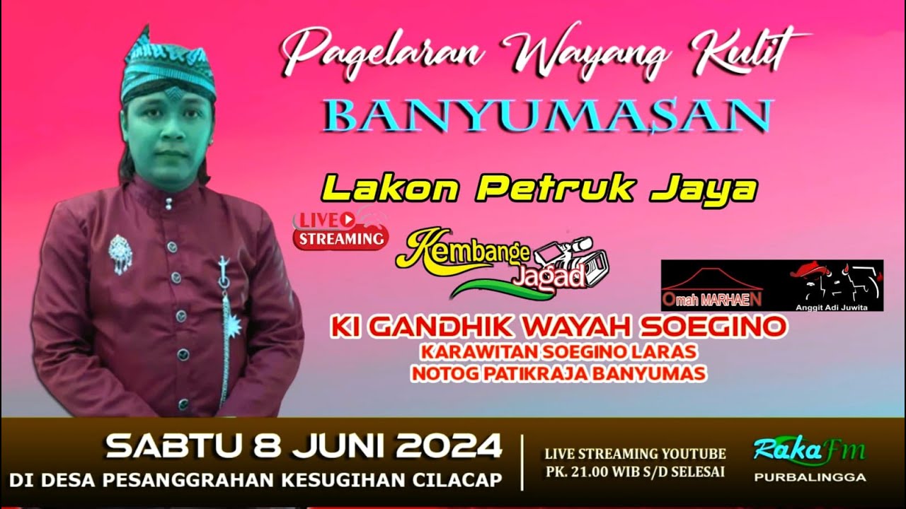LIVE Wayang Kulit Banyumasan || Ki Gandhik Wayah Soegino Lakon Petruk Jaya pesanggrahan