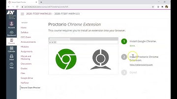 How to Install Proctorio from a Canvas course page
