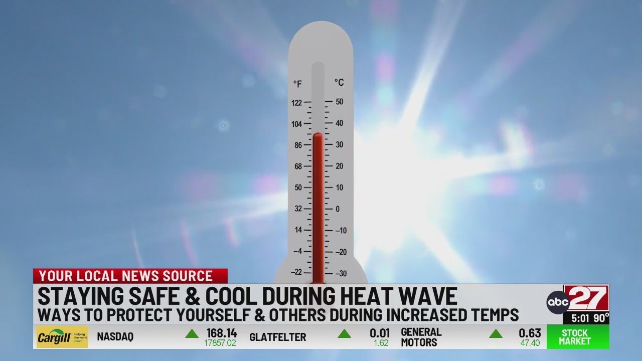 Staying cool during heat wave - YouTube