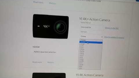 Yi 4K+ Firmware Update (downloaded file)