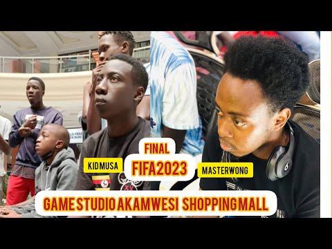 GAMESTUDIO AKAMWESI SHOPPING MALL FIFA2023 FINAL KIDMUSA PSG BLUE VS WONGO PSG WHITE