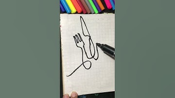 How to draw minimal one line drawings #art #challenge #fun #onelinedrawing #video #viral #shorts