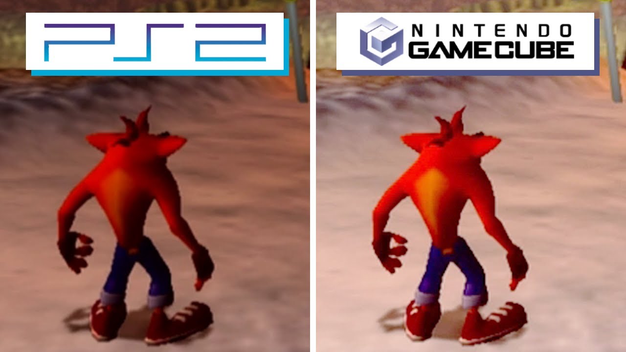 Crash Bandicoot The Wrath of Cortex 2001 PS2 vs GameCube Full Graphics Comparison