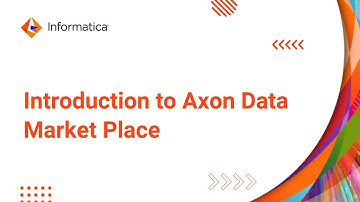 Introduction to Axon Data Market Place