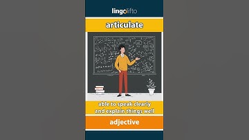 🇬🇧 Articulate Meaning : Flash Card : Learn English Vocabulary