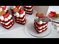 Бисквит КРАСНЫЙ БАРХАТ /RED VELVET cakes for Valentine’s day/ пирожные в форме сердца к 14 февраля