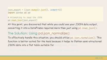 How to Use REST API JSON Response in Python to Build Reports with Pandas