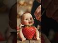 Strawberry baby Eating.  #funnyshorts #cartoon #babyshorts