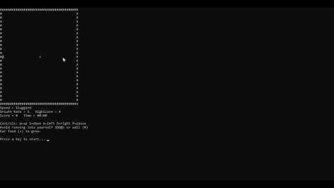 Want To Play A Snake Game On Command Prompt?