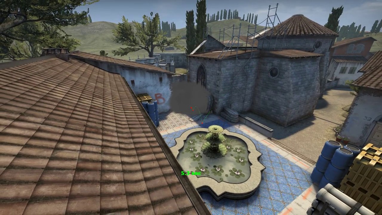 CS:GO | Inferno B | Coffins Smoke 128tick - YouTube