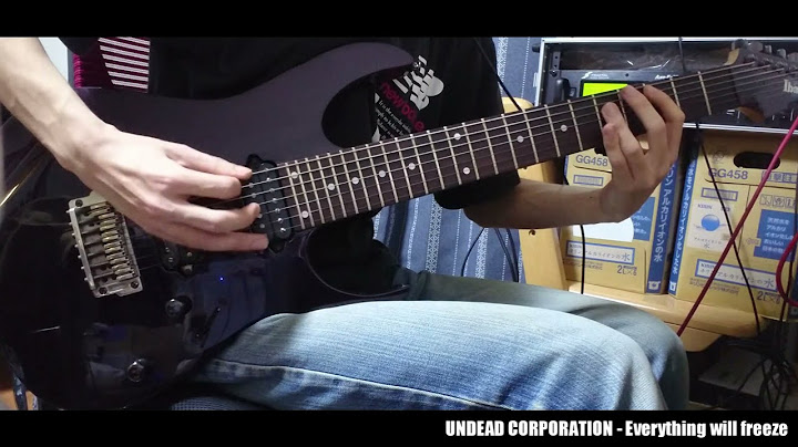 UNDEAD CORPORATION - Everything will freeze (guitar cover)