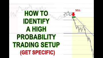 How To Identify HIGH PROBABILITY TRADING SETUPS (GET SPECIFIC)