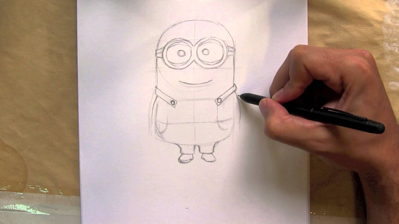 How to draw a Minion from Despicable me - Things to Draw ...