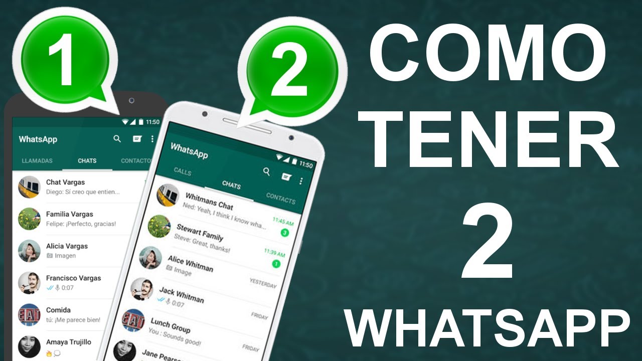 Como tener 2 cuentas de Whatsapp en un mismo movil Android - YouTube