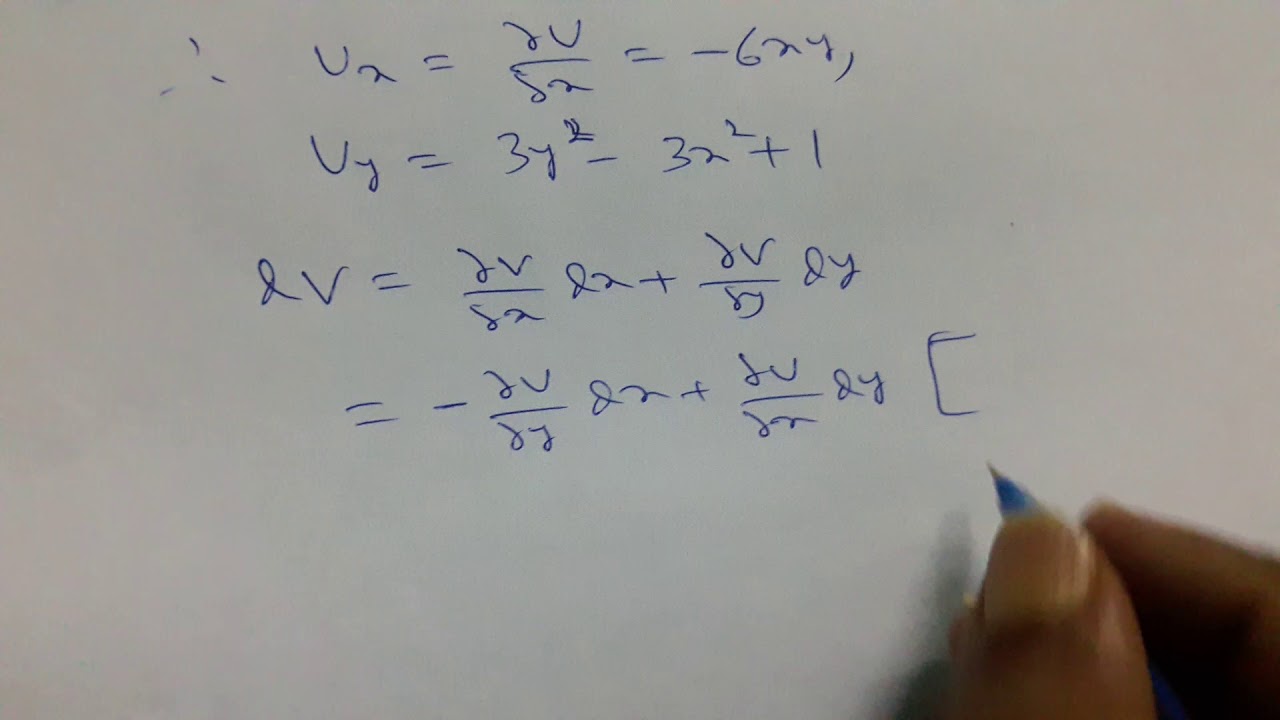 If U X Y Y 3 3x 2 Y Y Determine V X Y So That F U Iv Is An Analytic Function Youtube