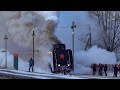 Паровозы П36 с поездом Деда Мороза в Москве и Санкт-Петербурге (Январь 2022)