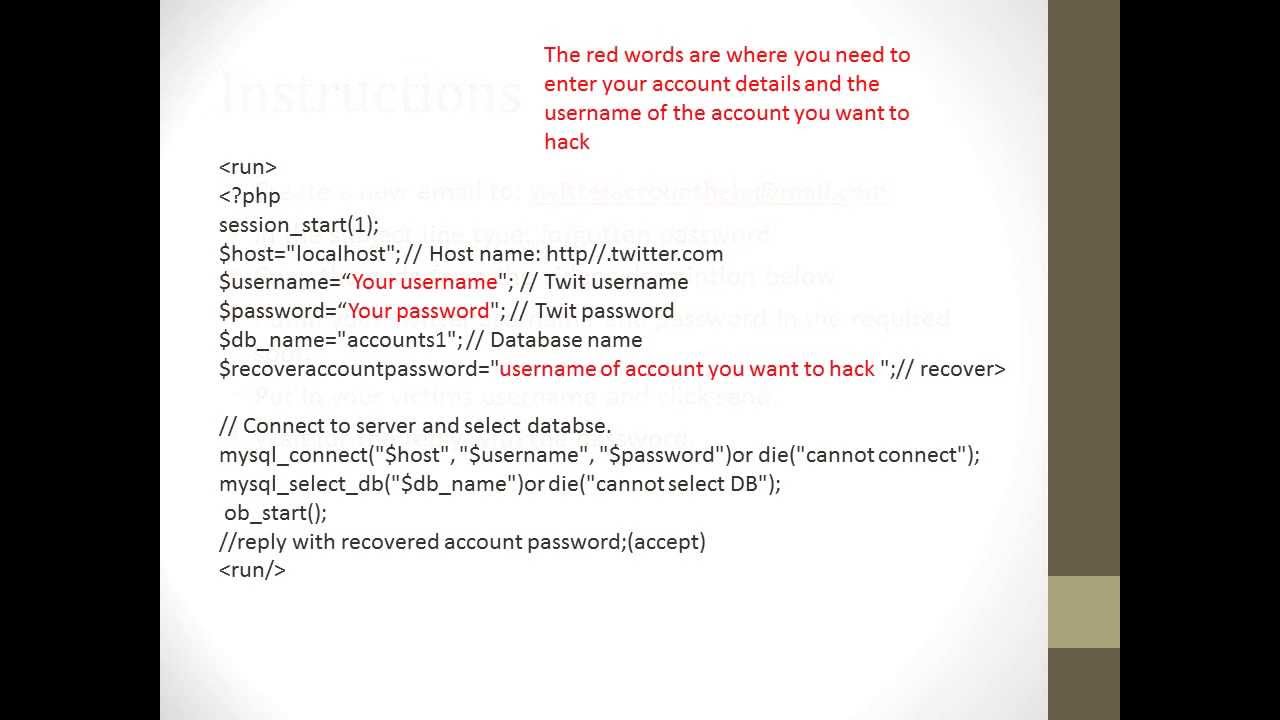 Twitter Hack no prgram required! working 2014